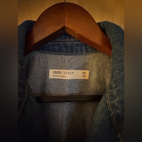 ASOS Design Denim Boiler Jumpsuit Tall - Picture 6 of 6